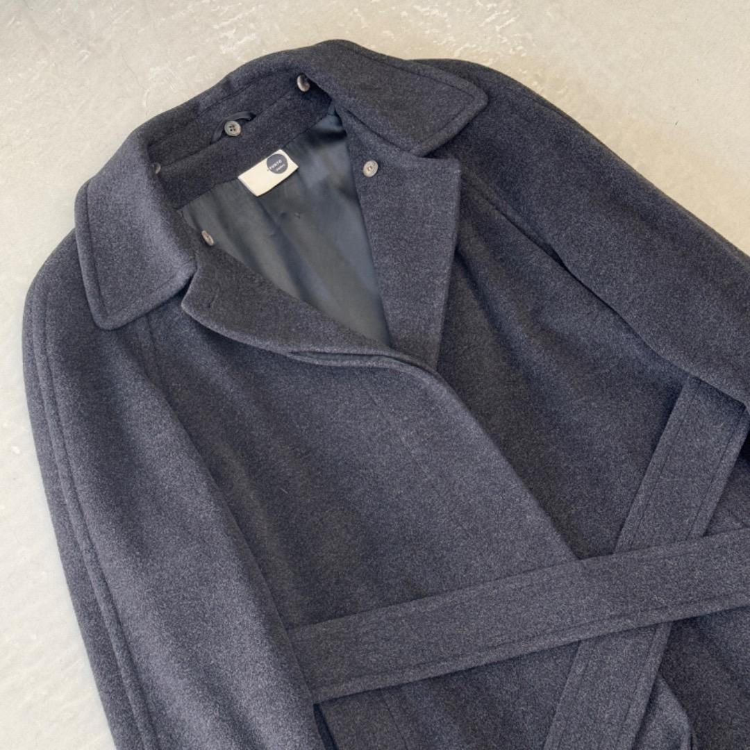 アクリスプント アンゴラ ウール コート グレー 38 AKRIS punto