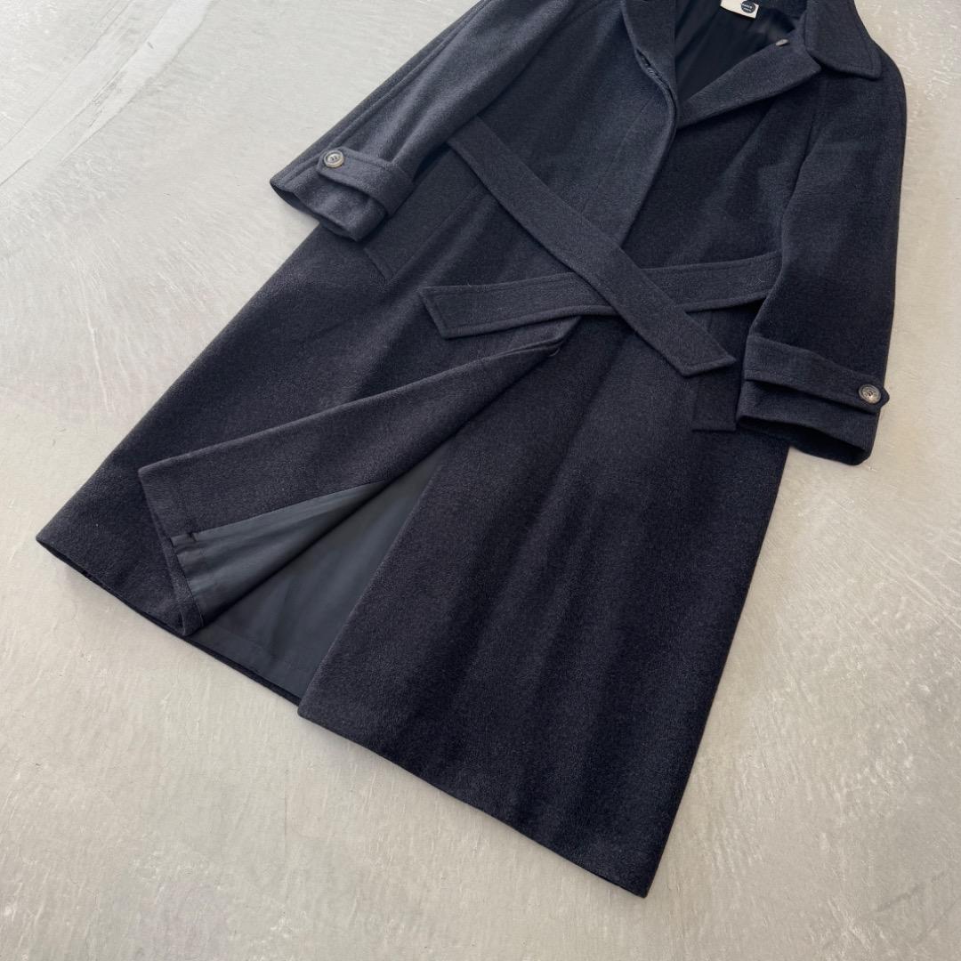 アクリスプント アンゴラ ウール コート グレー 38 AKRIS punto