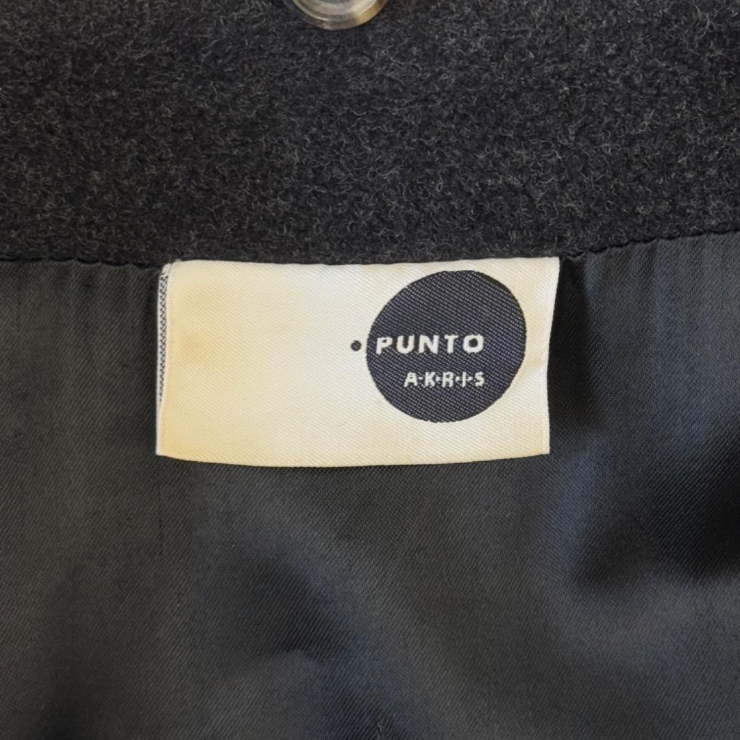 アクリスプント アンゴラ ウール コート グレー 38 AKRIS punto