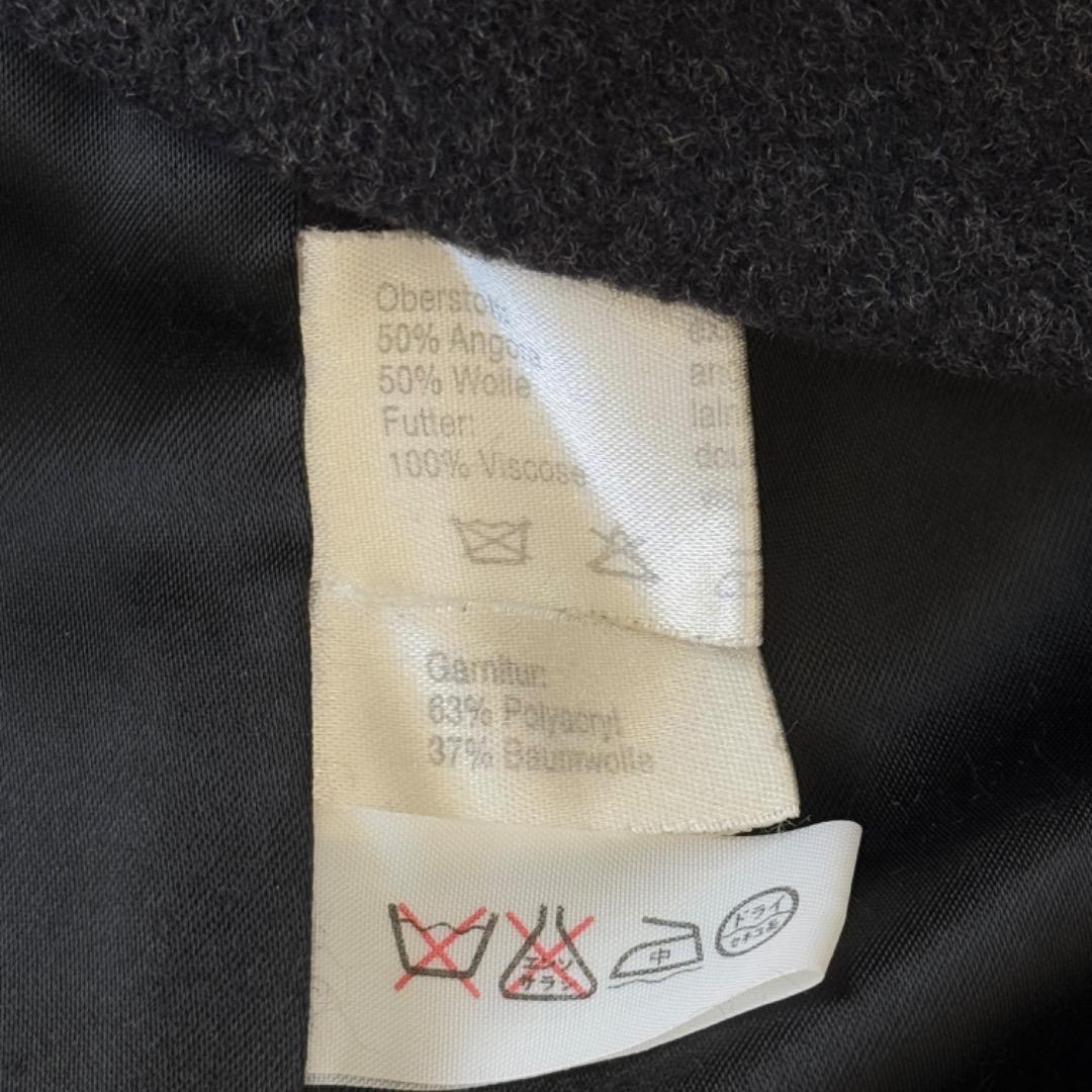 アクリスプント アンゴラ ウール コート グレー 38 AKRIS punto