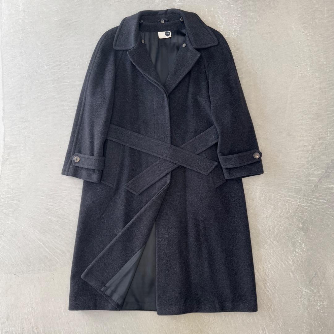 アクリスプント アンゴラ ウール コート グレー 38 AKRIS punto