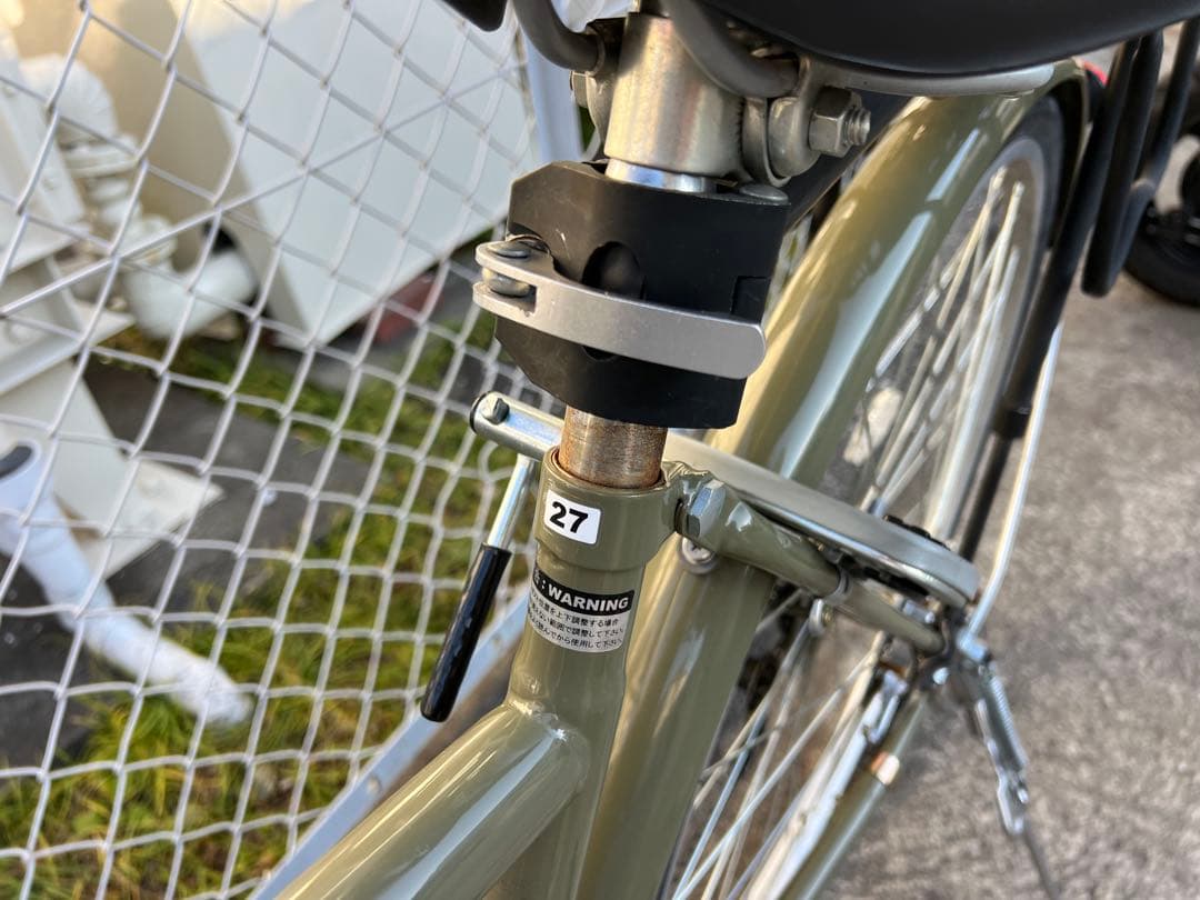 27インチ シティサイクル オリーブグリーン