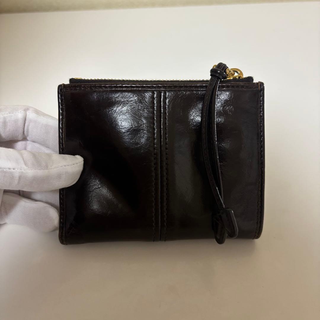 ［正規品］PRADA ソフトルックスレザー 財布トライアングル ロゴ