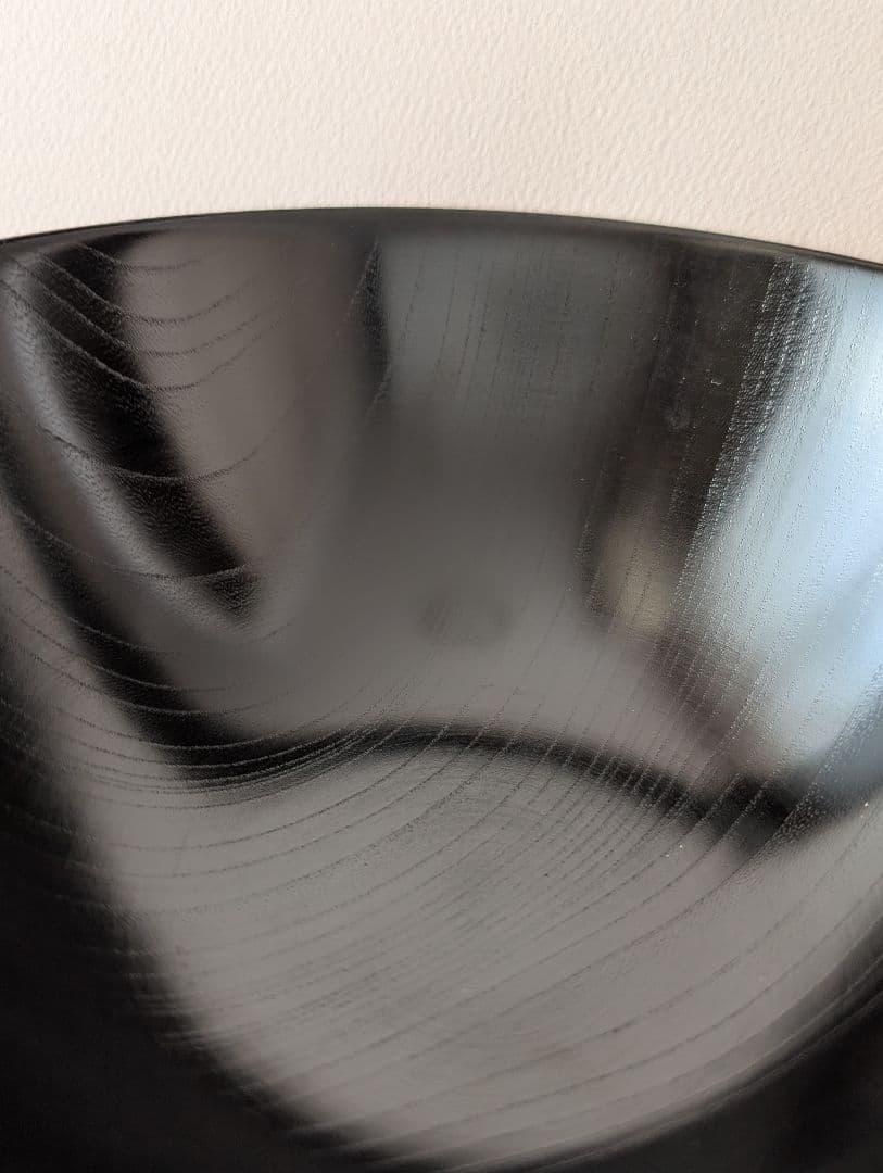 山田平安堂　漆器　大椀　塗分　天然木　宮内庁御用達