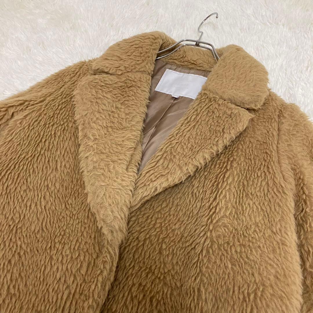 Kaon カオン アルパカ100 リアルファー テディベアコート ボアコート S