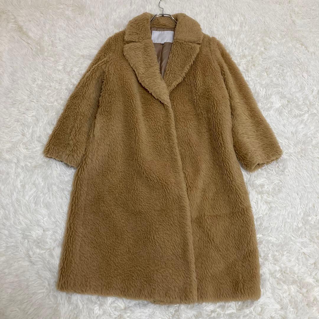 Kaon カオン アルパカ100 リアルファー テディベアコート ボアコート S