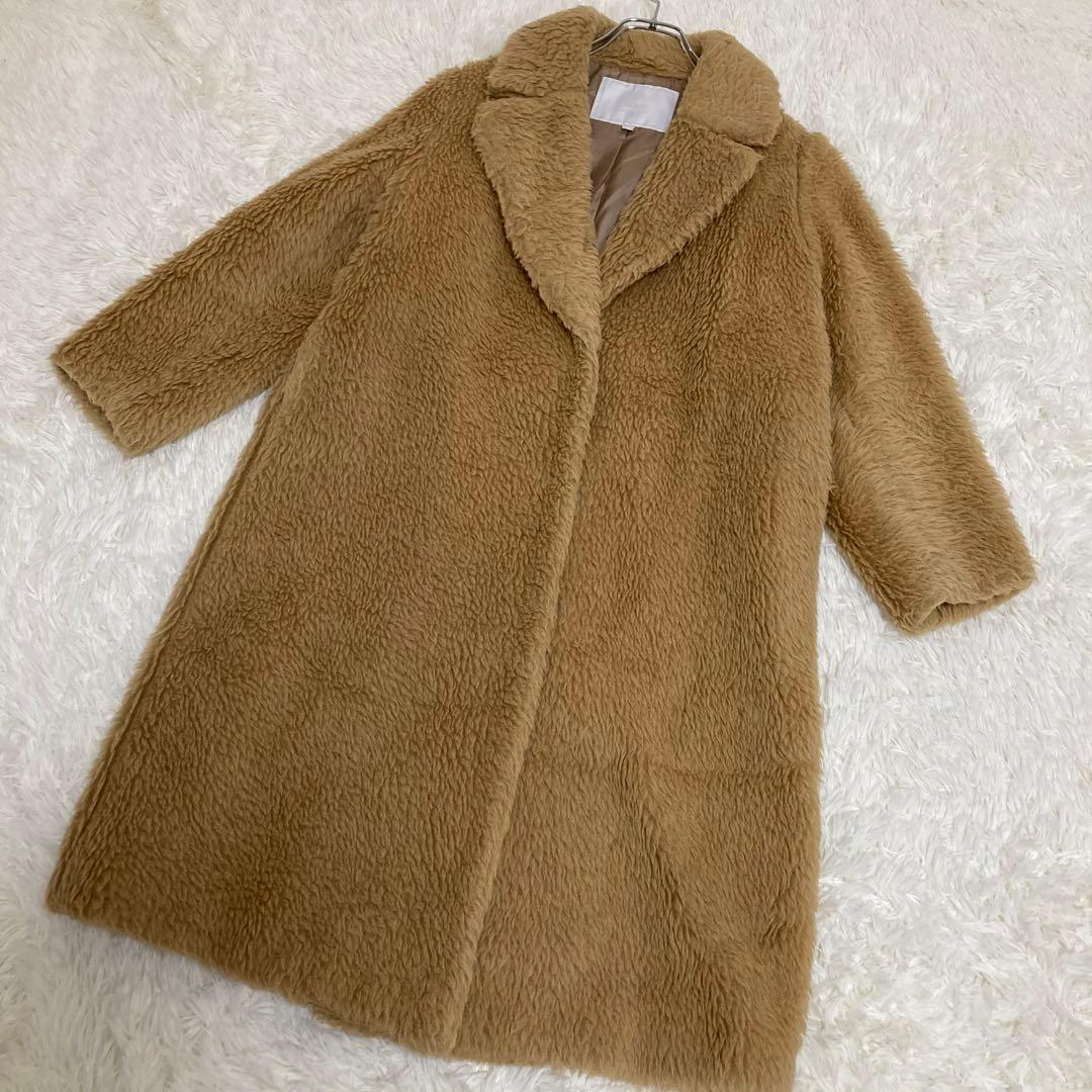 Kaon カオン アルパカ100 リアルファー テディベアコート ボアコート S