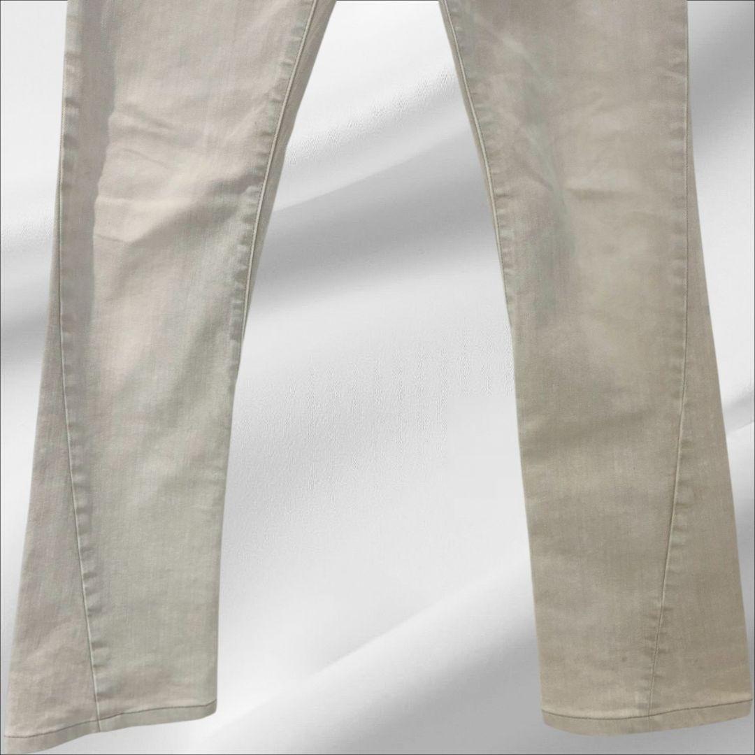 『トルネードマート』チノパン デニム ジーンズ【L】アイボリー ダメージ