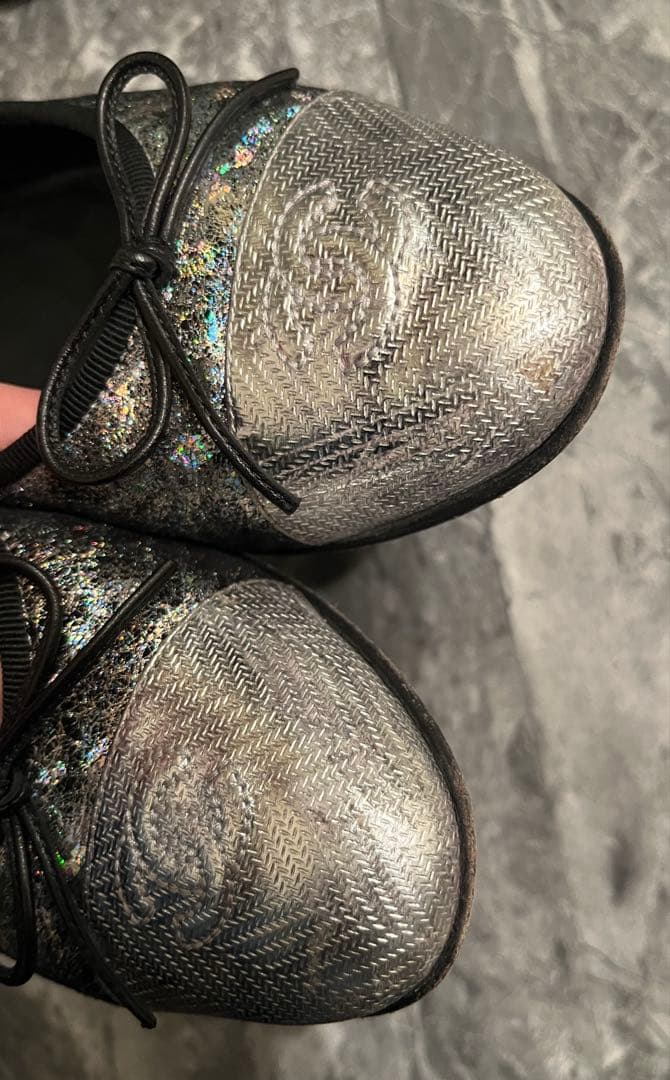 都ちゃん ♡CHANEL バレエシューズ シルバー ブラック♡