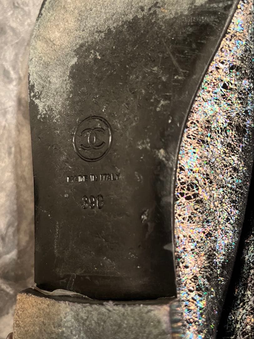 都ちゃん ♡CHANEL バレエシューズ シルバー ブラック♡