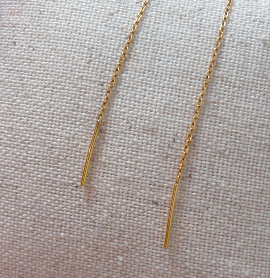 gram ピアス　K18 YG setaria PAIR