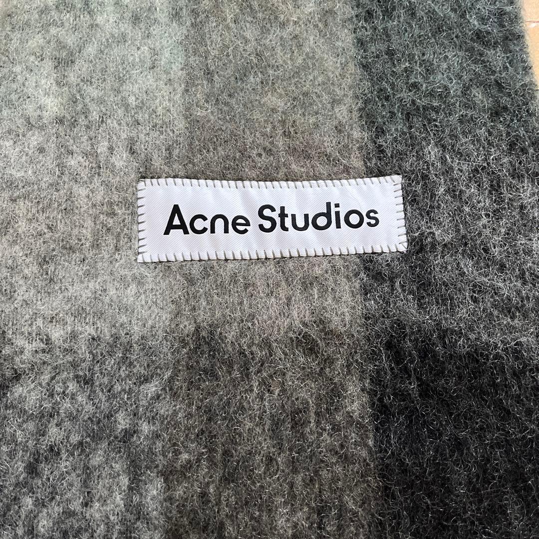 【未使用品】Acne Studios チェック柄マフラー 250 x 28 cm