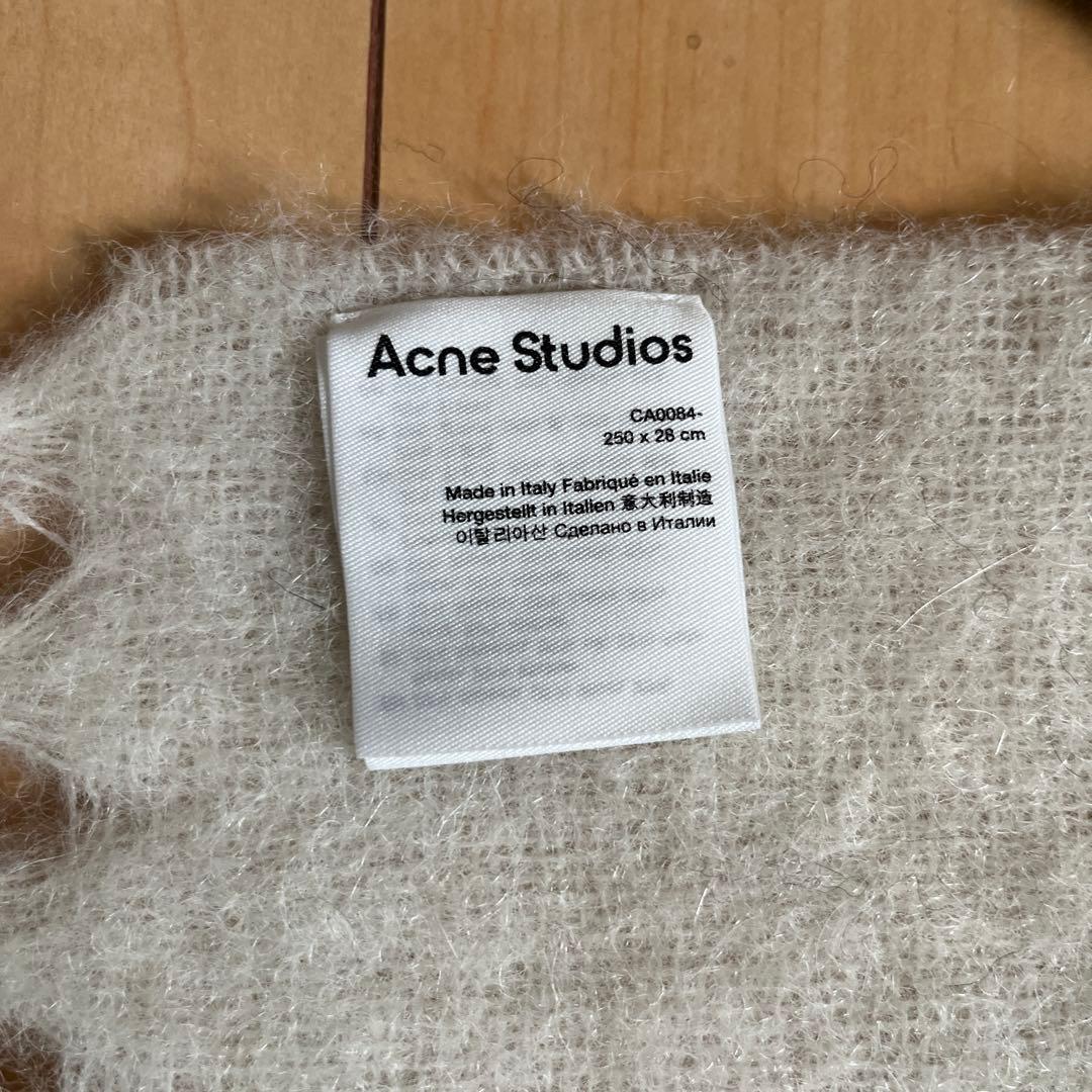 【未使用品】Acne Studios チェック柄マフラー 250 x 28 cm