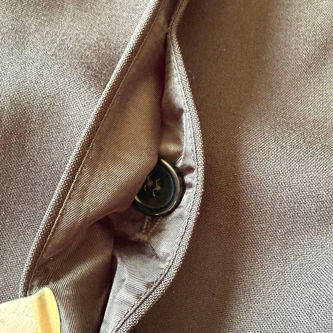 【極美品】trois トロワ ペプラム ノーカラージャケット ストレッチ 黒