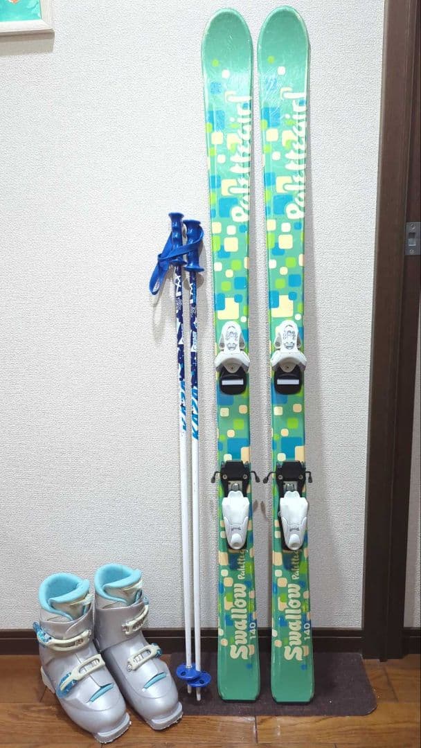 ジュニアスキー 3点セット140cm スキーブーツ 23cm