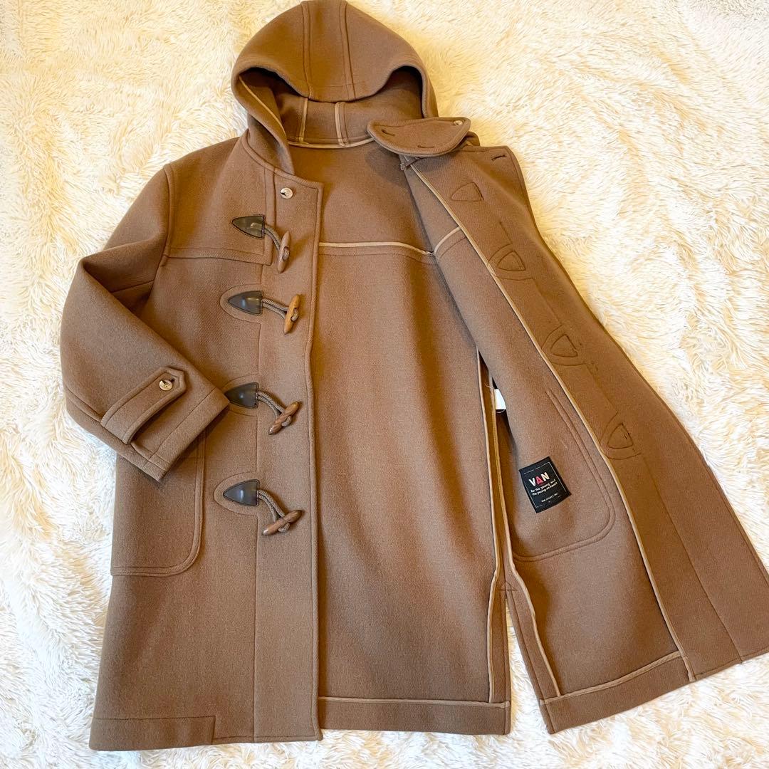 VAN JAC★ロング ダッフルコート ビンテージ 70s 80s キャメル