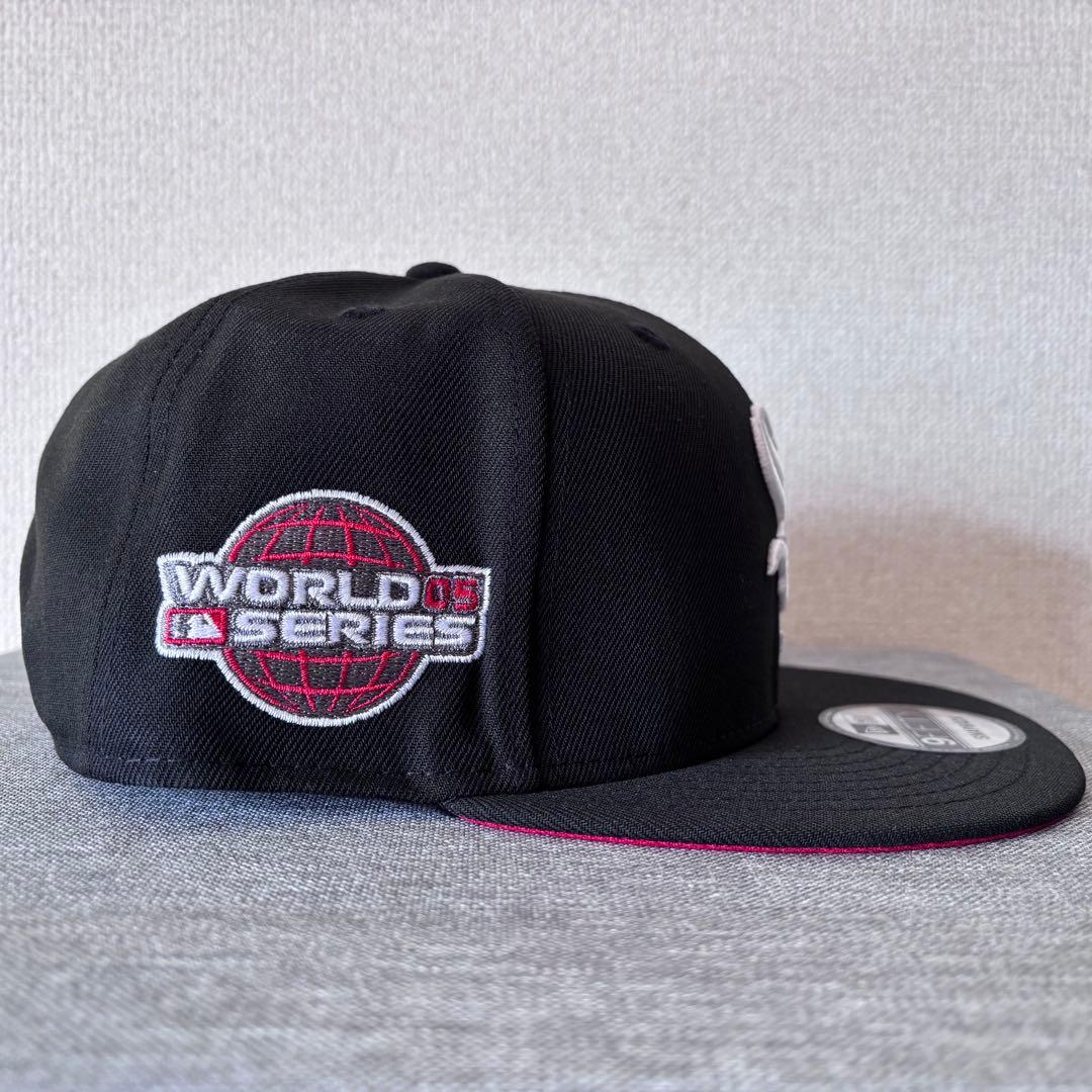 【海外限定】ニューエラ シカゴホワイトソックス 9FIFTY ブラック&レッド