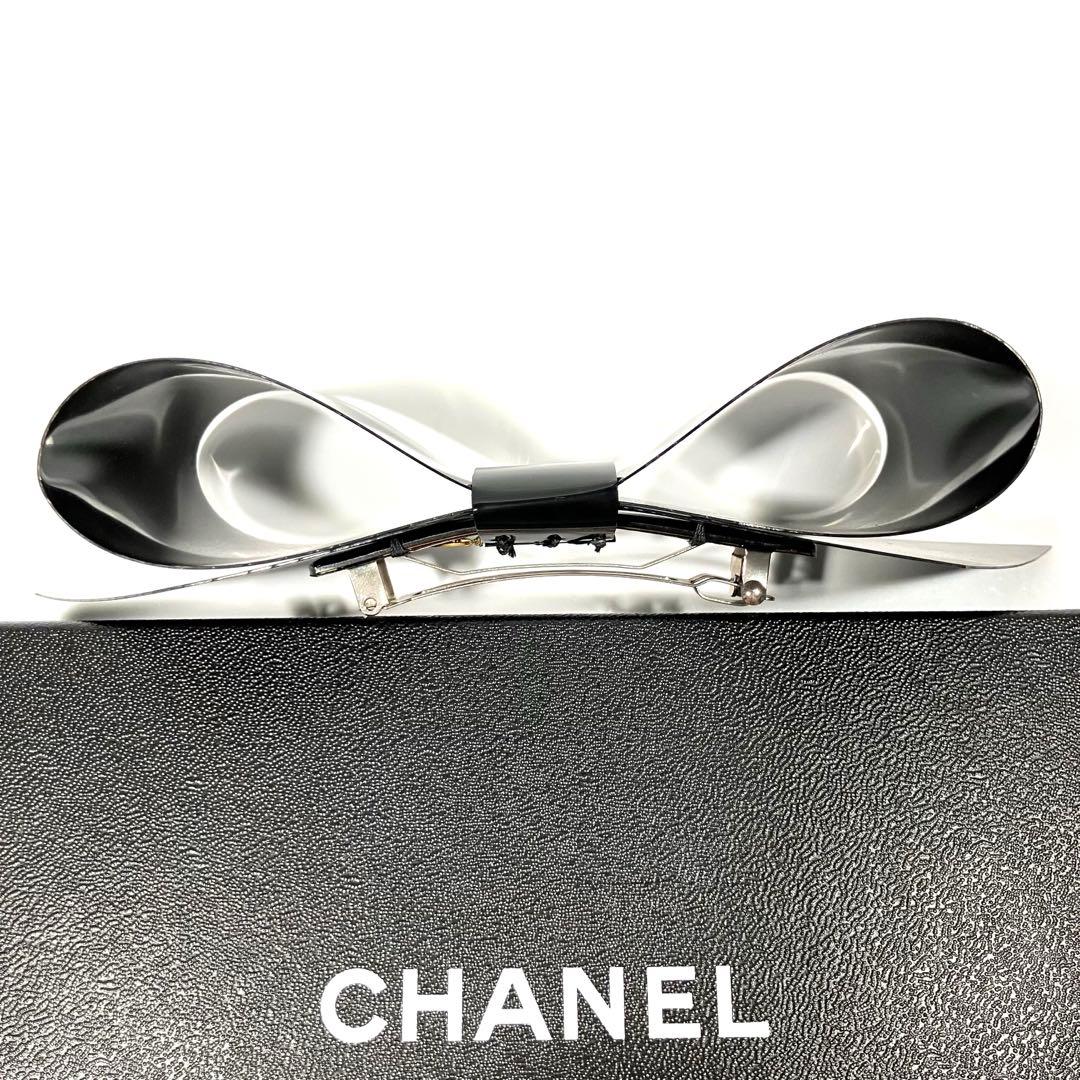 ✨値下げOK✨ CHANEL シャネル ヘア バレッタ ビッグ リボン ブラック
