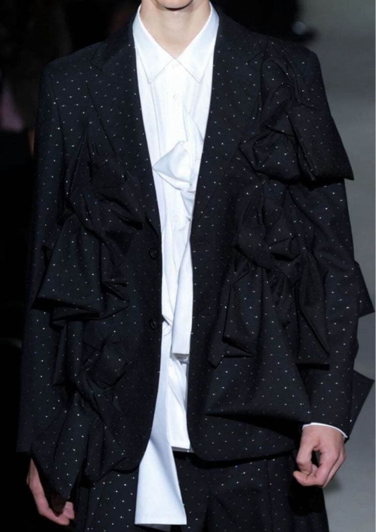 マ*ル様 25ss コムデギャルソンオムプリュス リボン テーラードジャケット