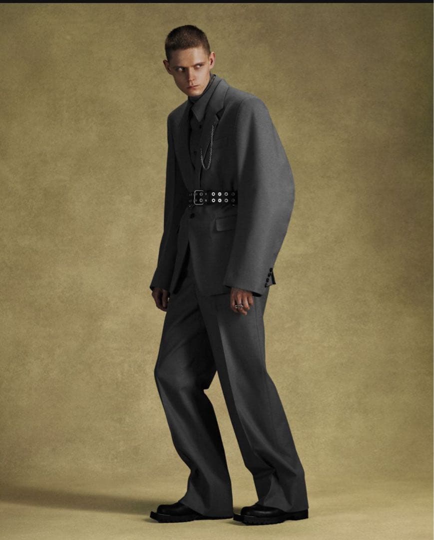 パンツ 25aw WOOL BARATHEA WIDE TROUSERS