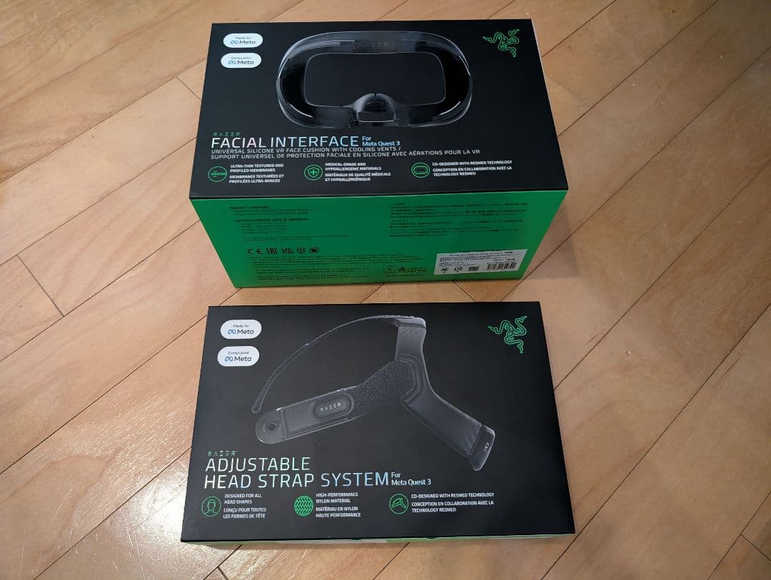 【RAZER】フェイスカバー＆ストラップセット【Quest3】