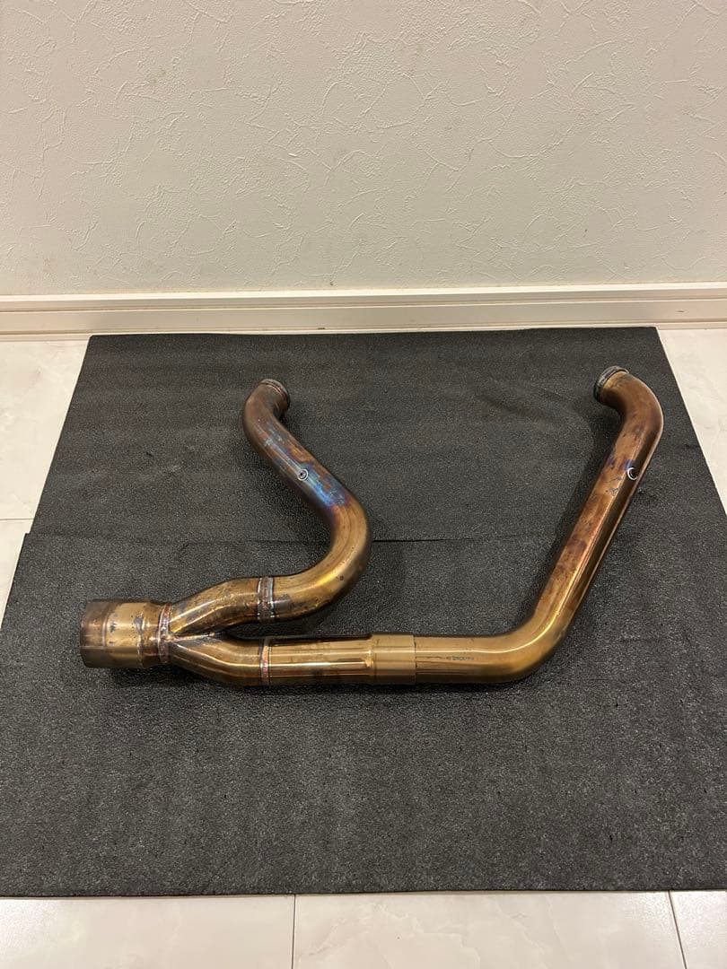 MOTOR STAGE Wベビーバズーカ マフラー ハーレー　m8ソフテイル