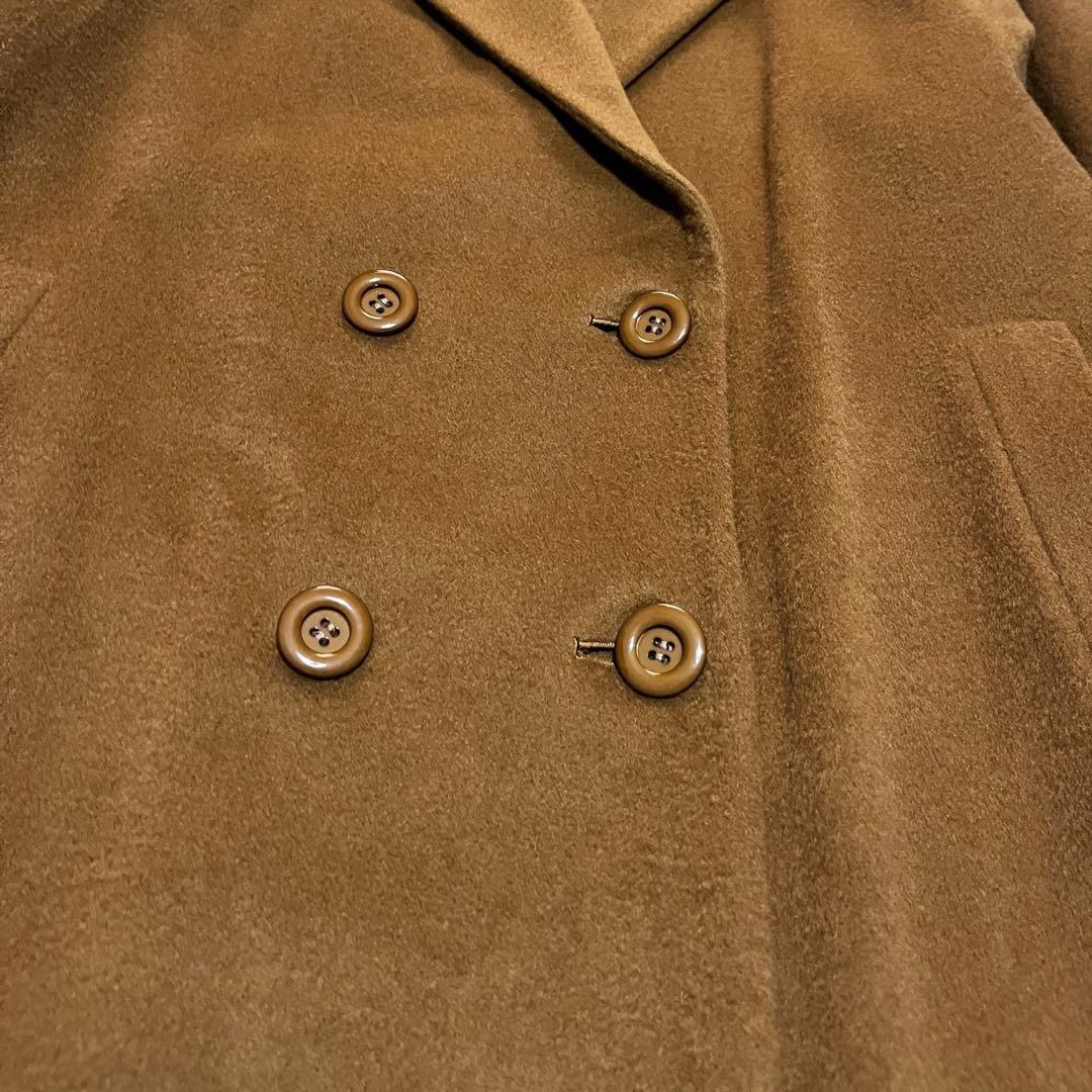 新品未使用タグ付き カシミヤ100% ロングコート 15BR(3L)キャメル