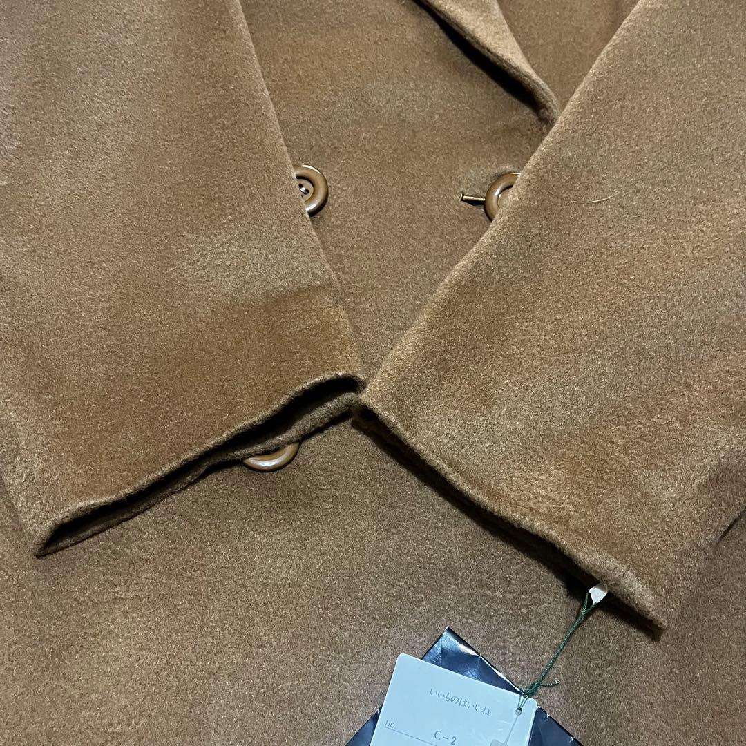 新品未使用タグ付き カシミヤ100% ロングコート 15BR(3L)キャメル