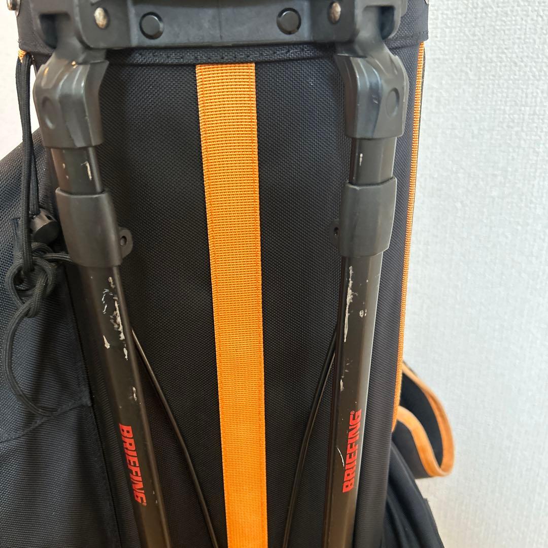 BRIEFING キャディバッグ ブラック/オレンジ