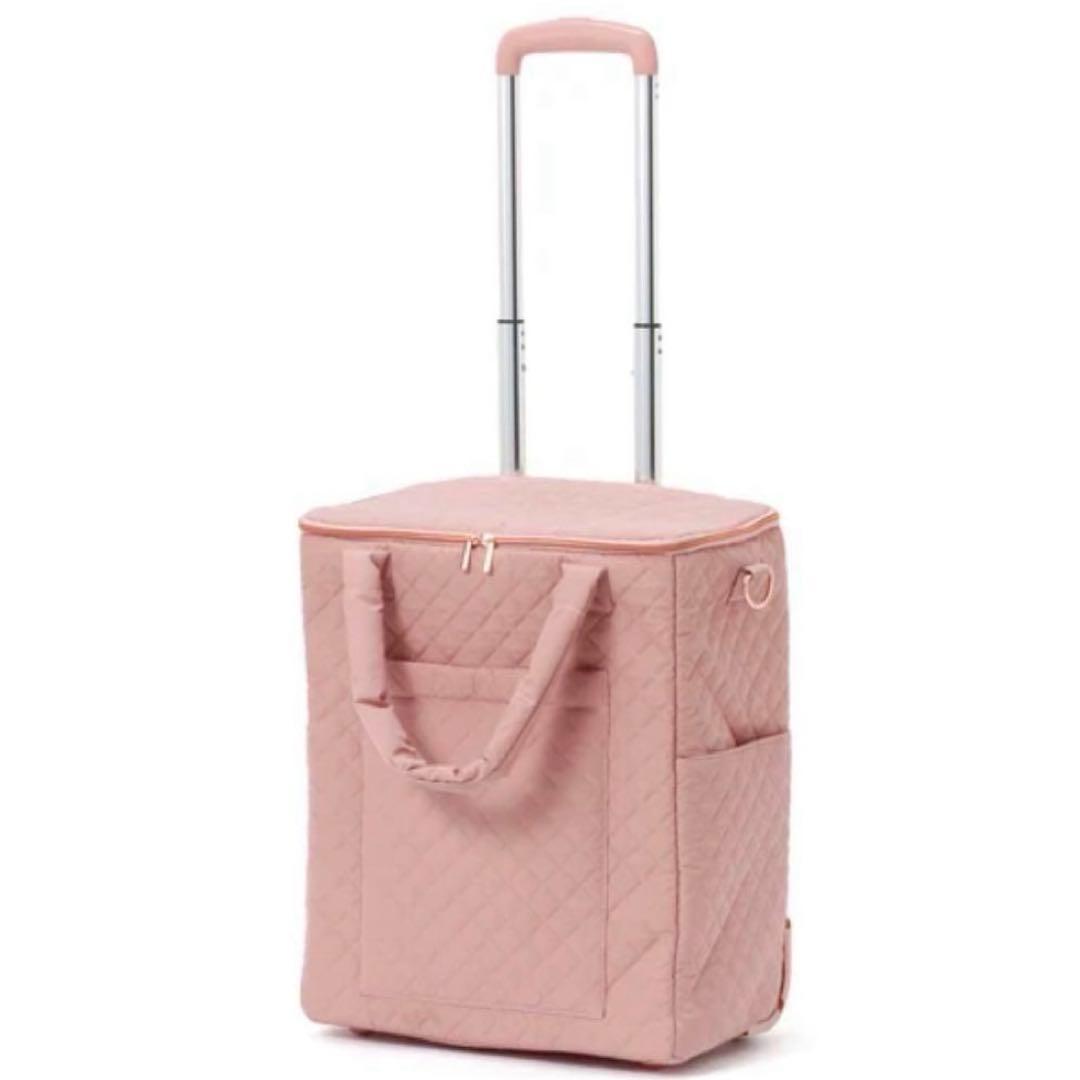 新品タグ付✨フランフラン✨キルティング ソフトキャリーバッグ ピンク コロコロ
