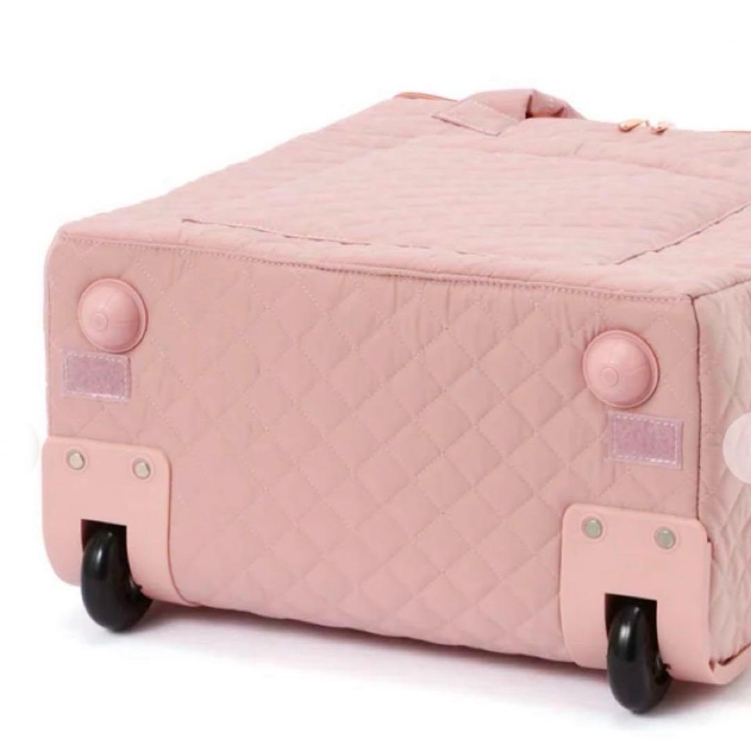 新品タグ付✨フランフラン✨キルティング ソフトキャリーバッグ ピンク コロコロ
