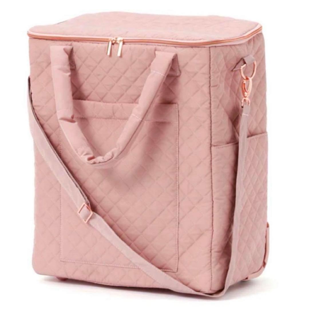 新品タグ付✨フランフラン✨キルティング ソフトキャリーバッグ ピンク コロコロ