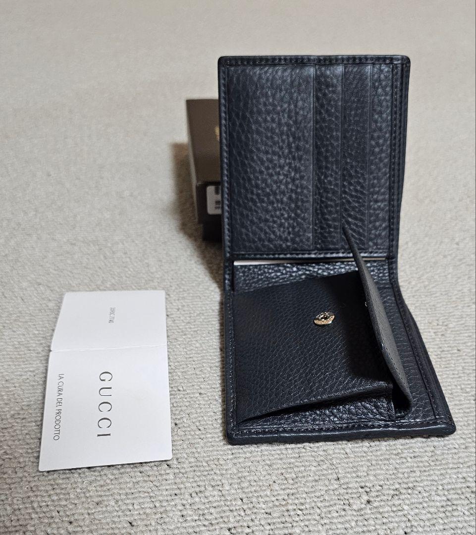 【新品未使用】GUCCI 二つ折り財布 革 レザー