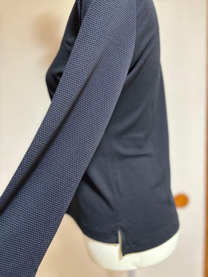 最終値下・サウスケープ　ゴルフ可愛いセーラー襟・バイカラーシャツ●長袖　L