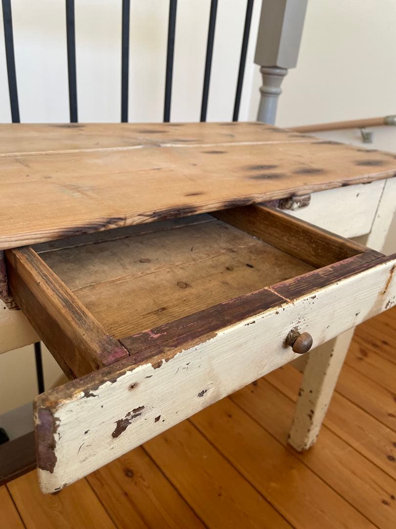 アンティークデスク　アンティークテーブル　店舗什器　シャビーシック