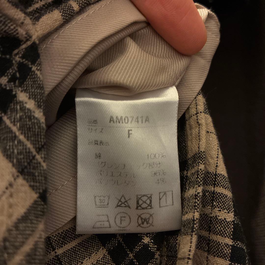 ワンピース andmary Nadia check long dress