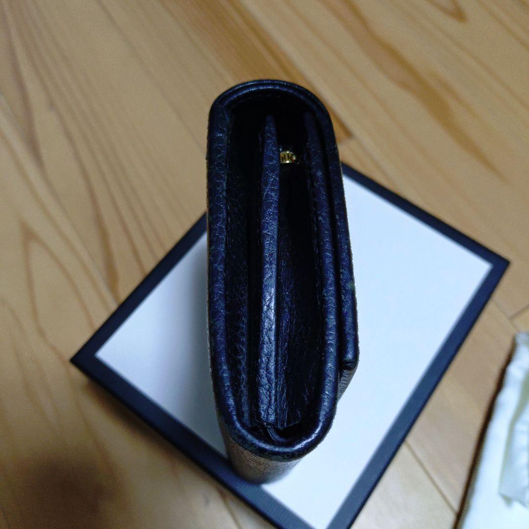 GUCCI ブラック 二つ折り財布 GG