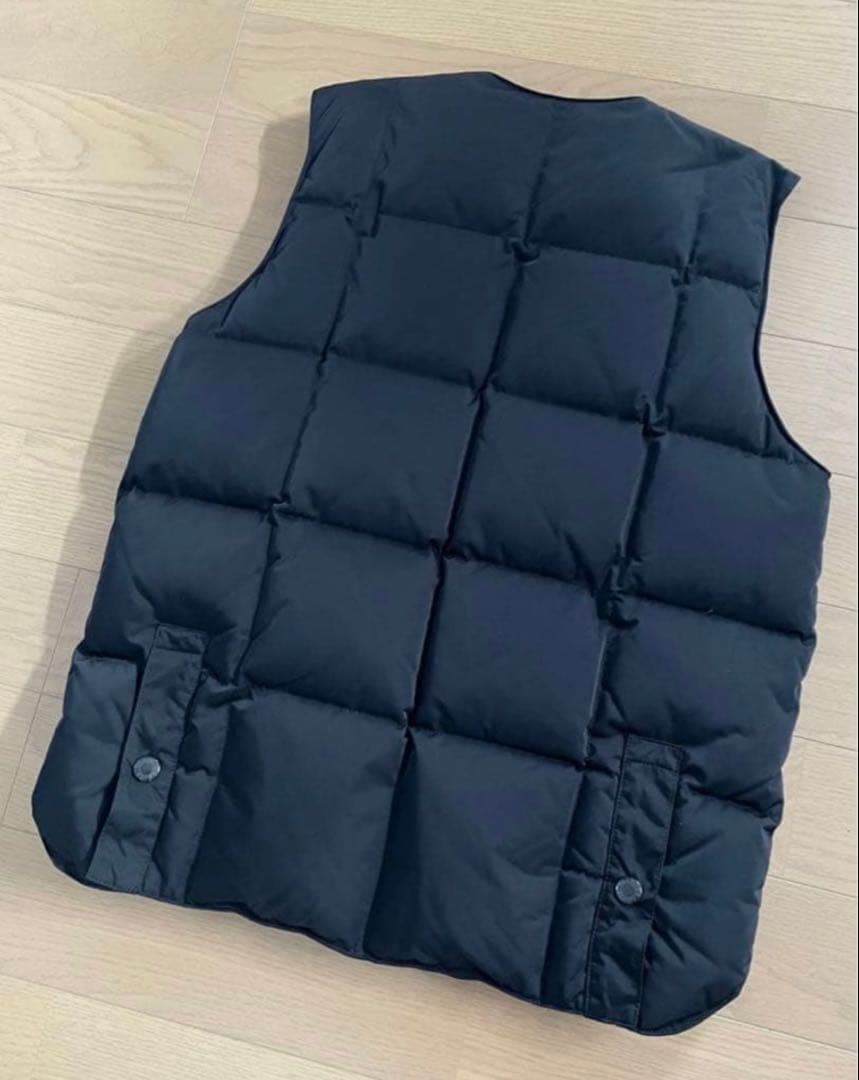 【美品】VAINL ARCHIVE バイナルアーカイブ ダウンベスト 黒 M