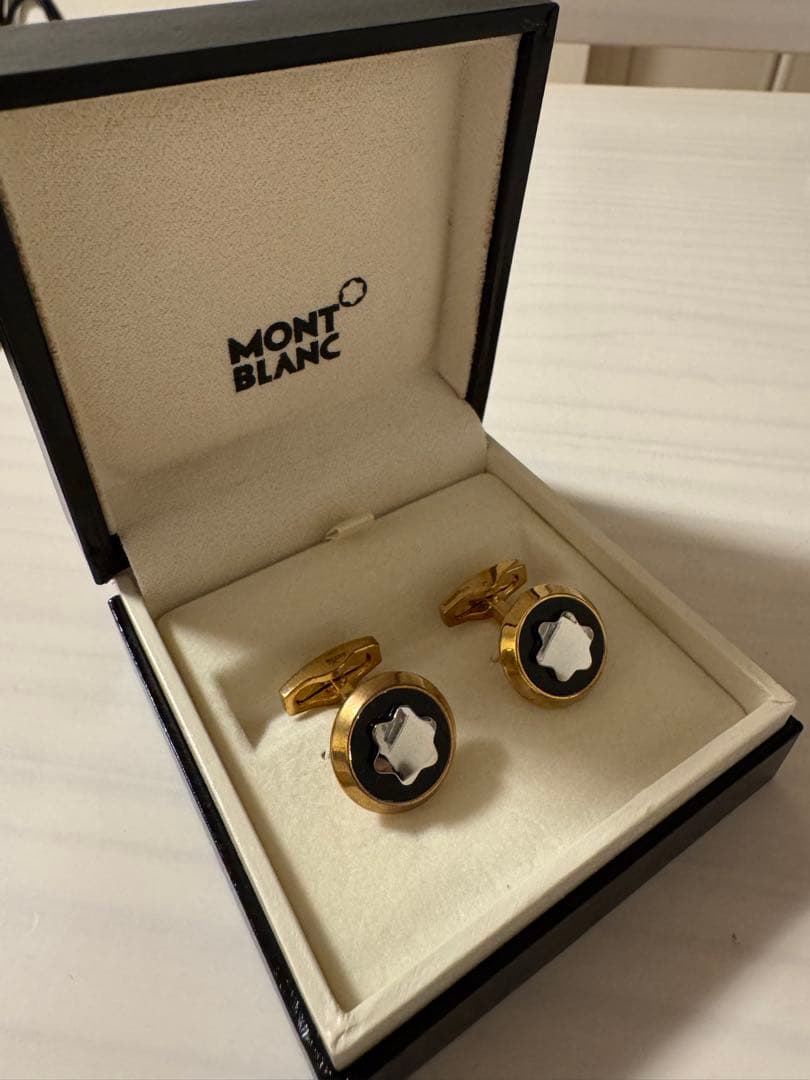 MONTBLANC カフリンクス ゴールド ブラック