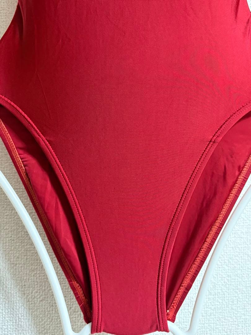 p*k様 希少 arena 競泳水着 M 超光沢 ハイカット 極薄 ワインレッド