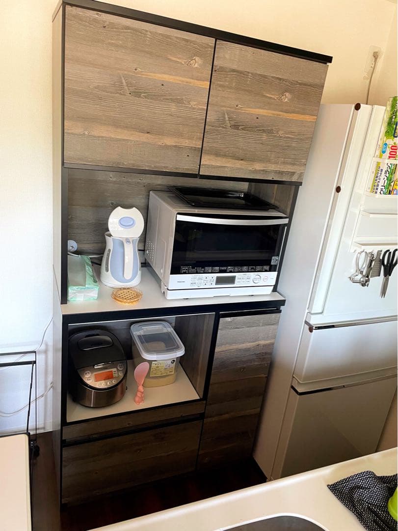 食器棚/レンジ代/キッチンボード/日本製