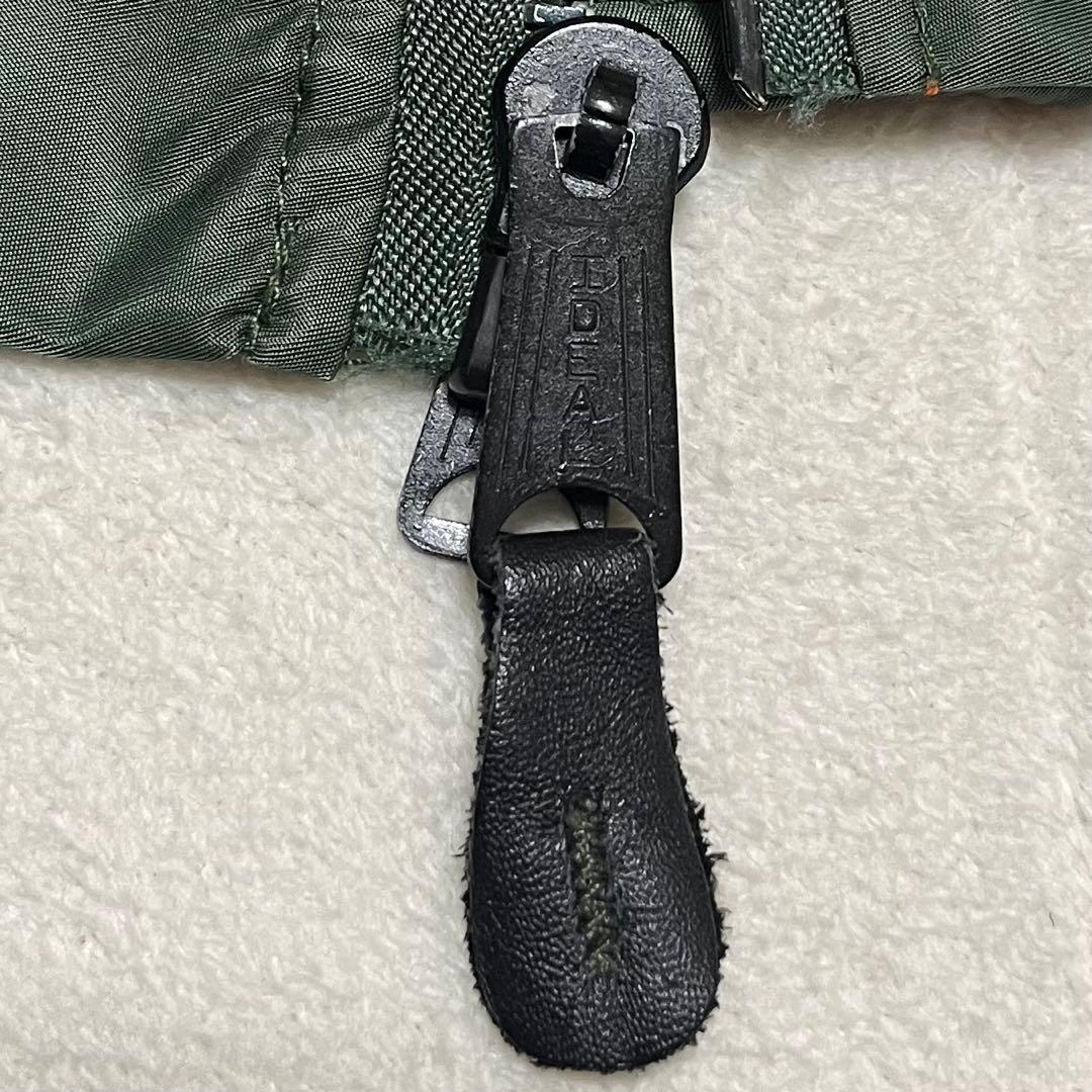 美品　アルファ　ma-1 ビンテージ　USA製　オリーブグリーン　短丈