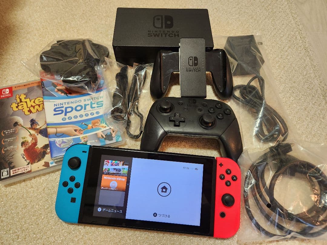 Nintendo Switch 青/赤 本体 + ゲーム2本