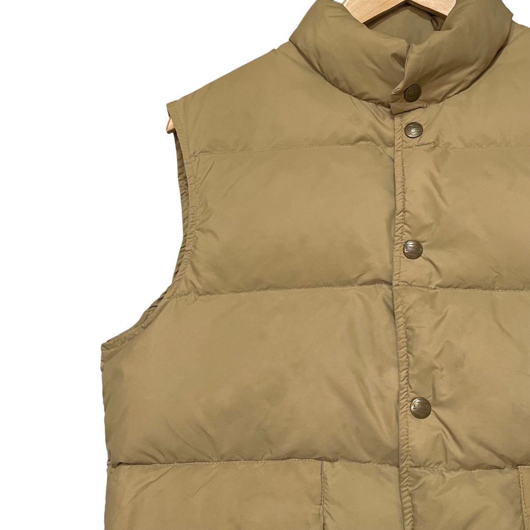 80’s L.L.Bean ダウンベスト ベージュ 縦型ポケット