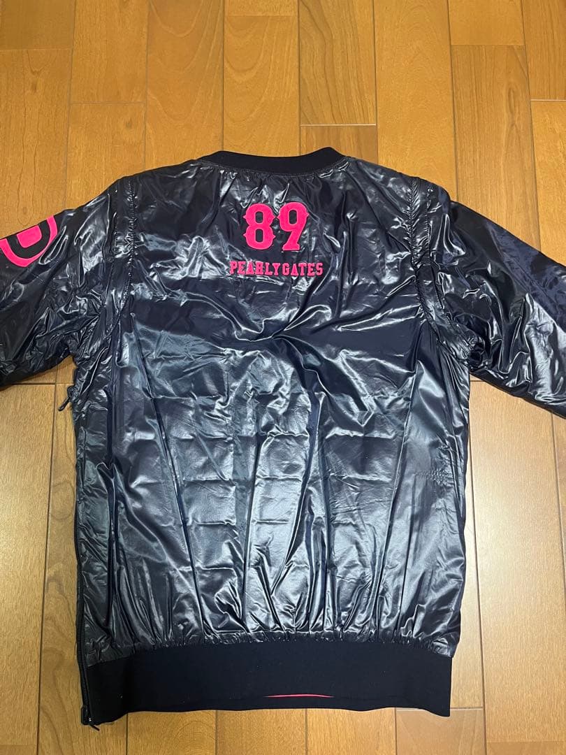 美品【パーリーゲイツ】リバーシブル中綿入りプルオーバー（サイズ1）