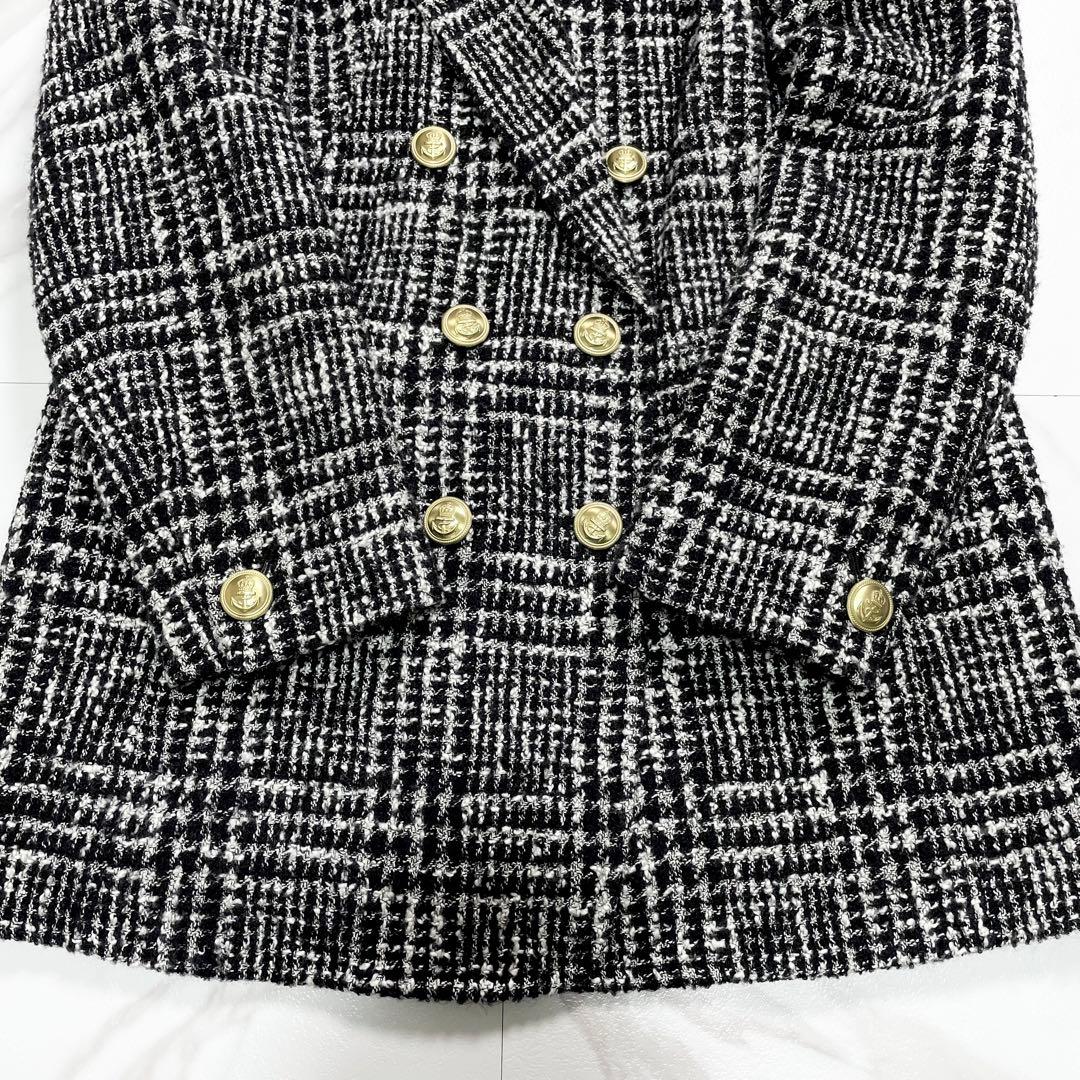 大人気✨完売品 グレースコンチネンタル ツイードテーラードジャケット 金ボタン
