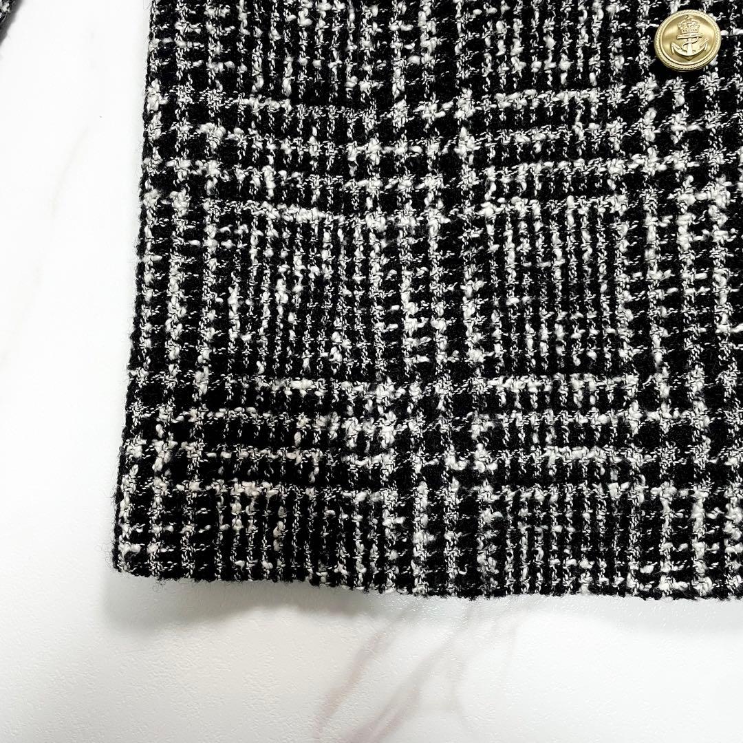 大人気✨完売品 グレースコンチネンタル ツイードテーラードジャケット 金ボタン