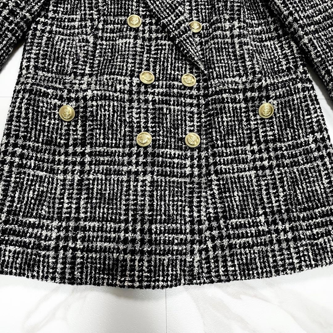 大人気✨完売品 グレースコンチネンタル ツイードテーラードジャケット 金ボタン