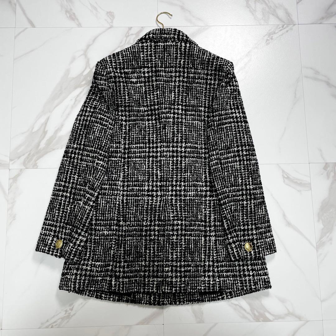 大人気✨完売品 グレースコンチネンタル ツイードテーラードジャケット 金ボタン