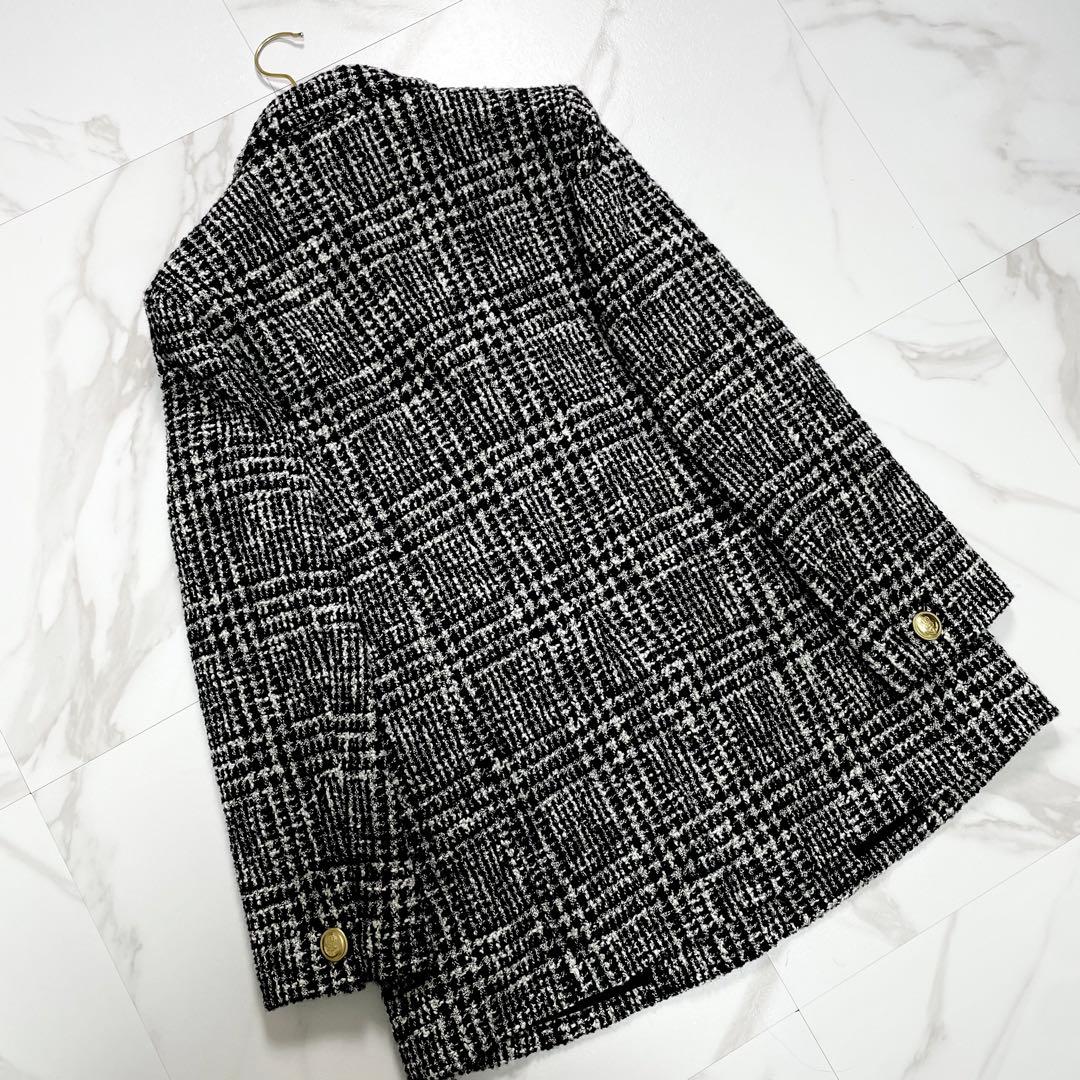 大人気✨完売品 グレースコンチネンタル ツイードテーラードジャケット 金ボタン